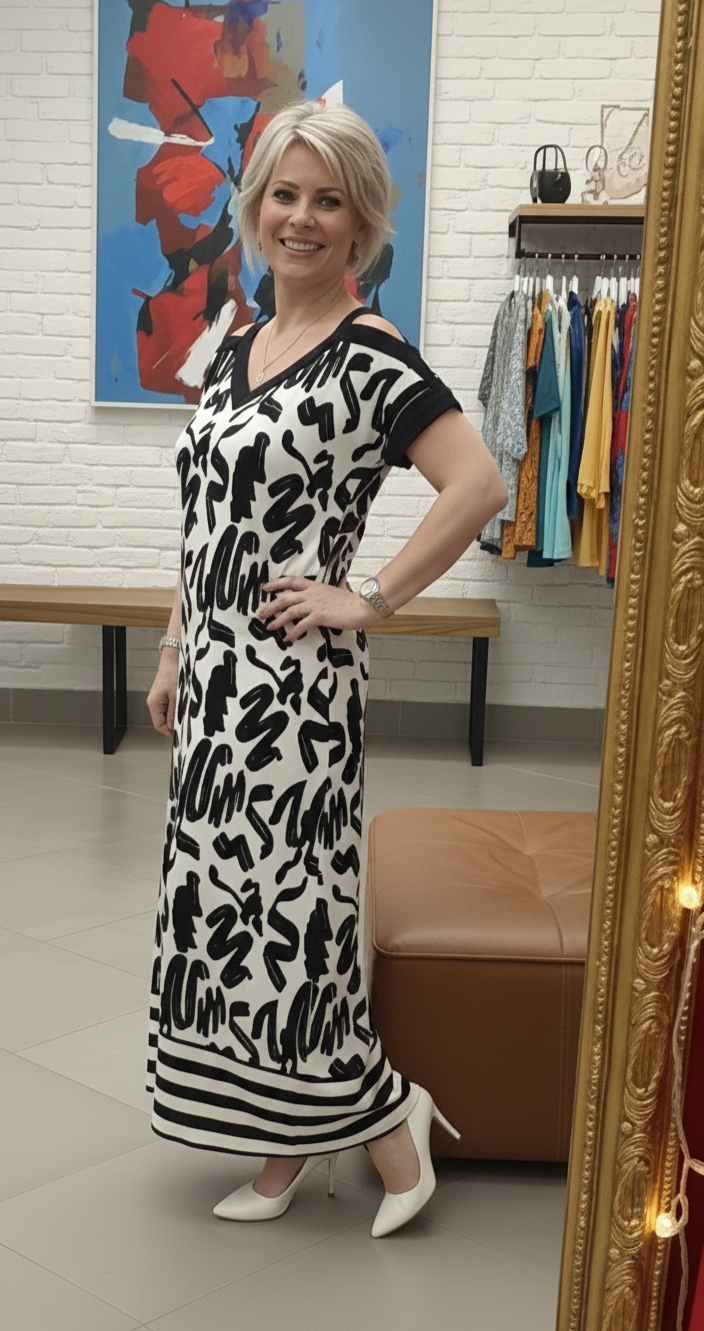 Vestido Longo Alice com Fenda Elegante