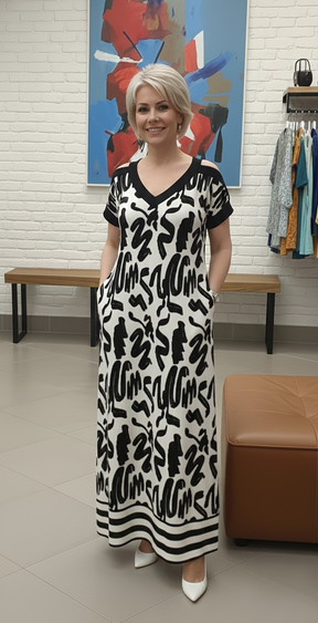 Vestido Longo Alice com Fenda Elegante