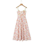 Vestido Estampado Sem Manga Estilo Francês Maria Alice