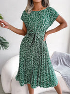 Vestido Longo Plissado Floral Florisa
