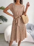 Vestido Longo Plissado Floral Florisa