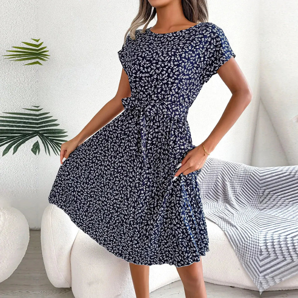Vestido Longo Plissado Floral Florisa
