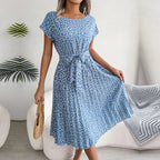 Vestido Longo Plissado Floral Florisa
