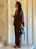 Conjunto Camisa e Calça Pantalona Mirela
