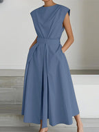 Vestido Longo com Gola Polo Althea