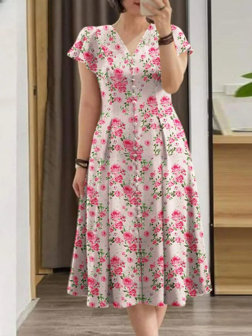 Vestido Midi Estampado Henriqueta