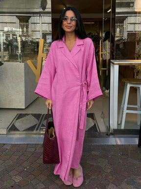 Vestido Longo com Gola Polo Sibila