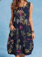 Vestido Midi Estampado Aurenne
