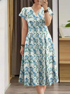 Vestido Midi Estampado Henriqueta