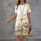 Vestido Midi Estampado Serena