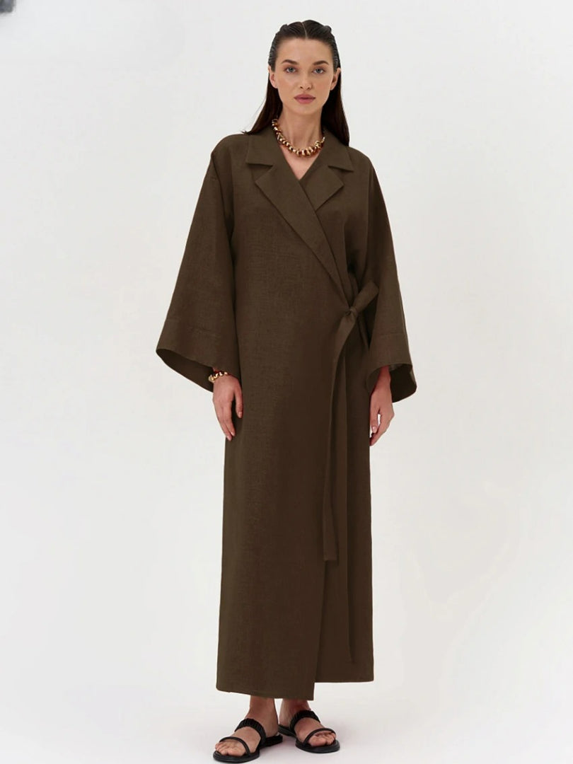 Vestido Longo com Gola Polo Sibila