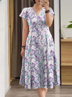 Vestido Midi Estampado Seralya