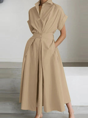 Vestido Longo com Gola Polo Althea