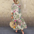 Vestido Longo Floral Boho Liriane