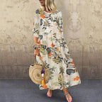 Vestido Longo Floral Boho Liriane