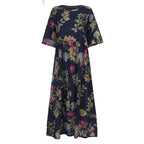 Vestido Longo Floral Boho Liriane