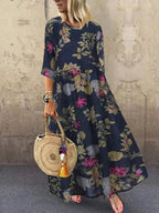 Vestido Longo Floral Boho Liriane