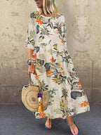 Vestido Longo Floral Boho Liriane