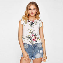 Blusa Chiffon Flores da Primavera EstampadoG HumArraso