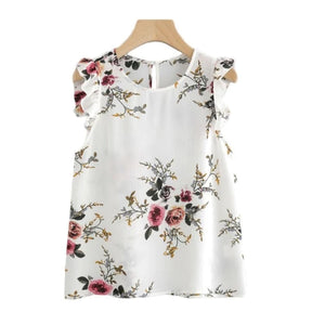 Blusa Chiffon Flores da Primavera  HumArraso