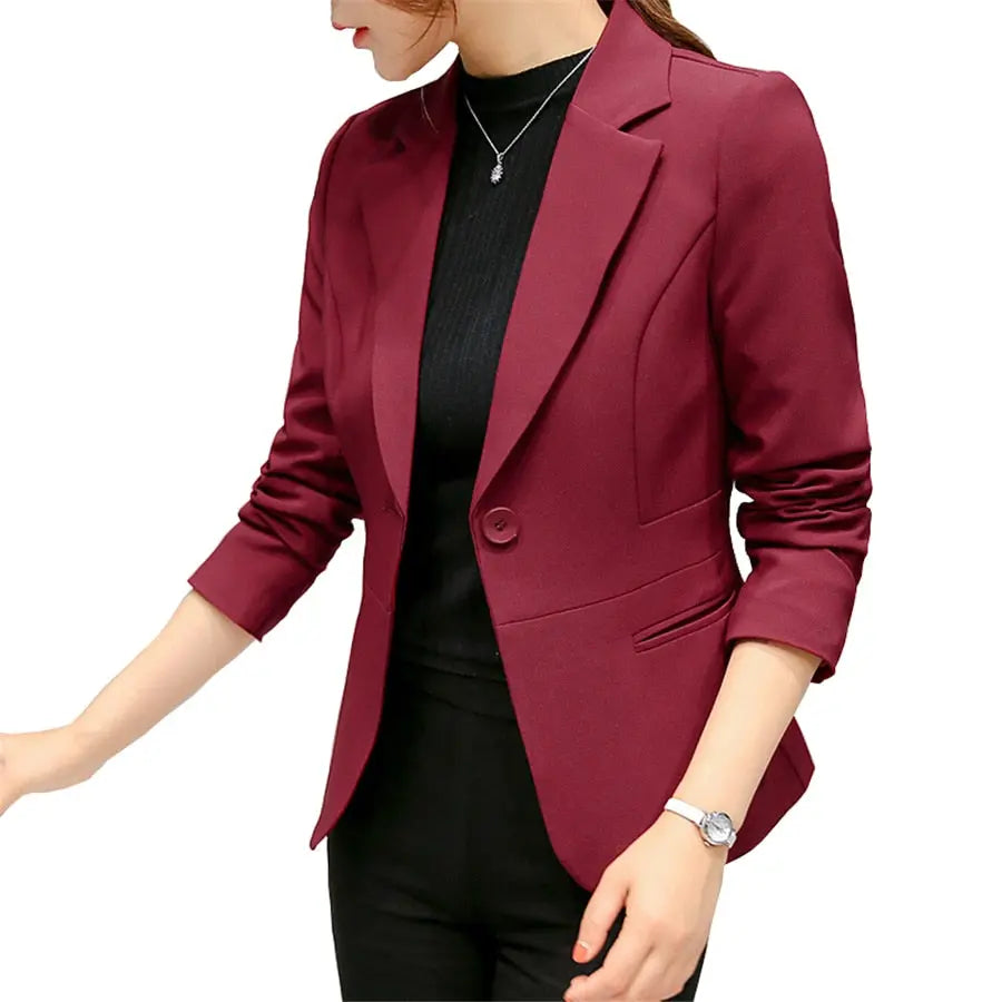 Blazer Feminino Alfaiataria Manga Longa  HumArraso