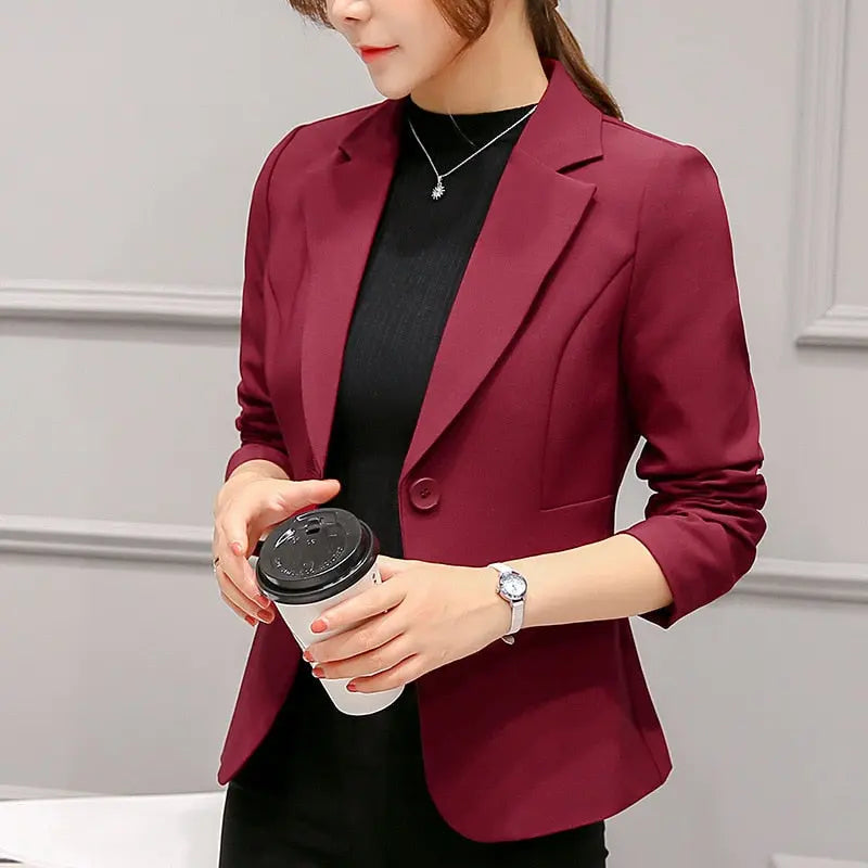 Blazer Feminino Alfaiataria Manga Longa  HumArraso