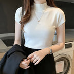 Blusa Manga Curta Gola Alta Roberta  HumArraso