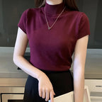 Blusa Manga Curta Gola Alta Roberta  HumArraso